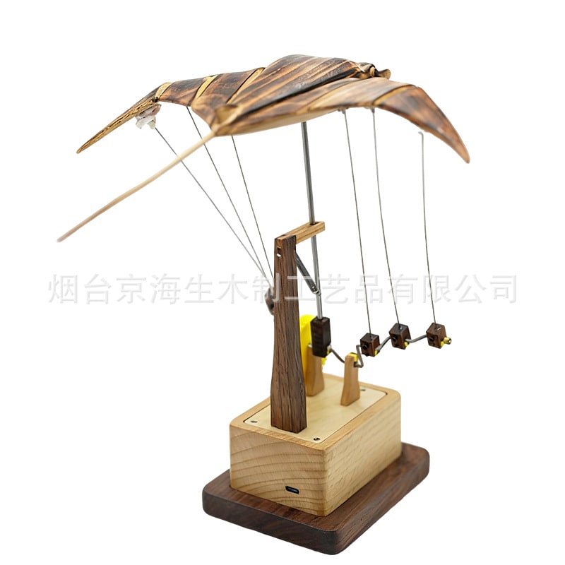 Factory Direct Sales of Stingray Handmade Wooden Desktop Ornaments, Home Birthday Gifts, Solid Wood Creative and Dynamic Toys