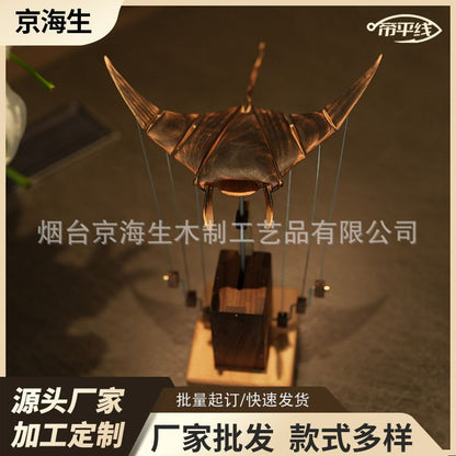 Factory Direct Sales of Stingray Handmade Wooden Desktop Ornaments, Home Birthday Gifts, Solid Wood Creative and Dynamic Toys